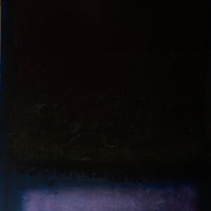 Abstract painting - dark with silver-purple element