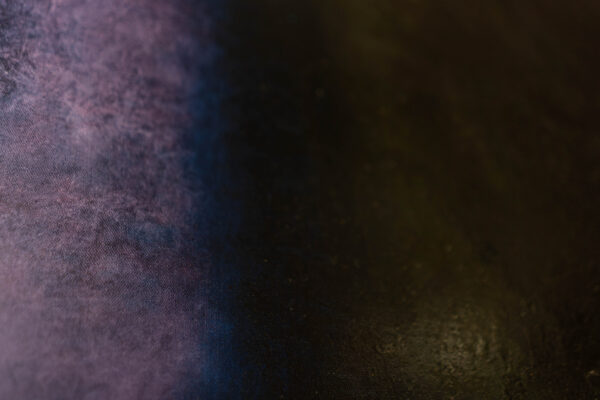 Abstract painting - dark with silver-purple element - details
